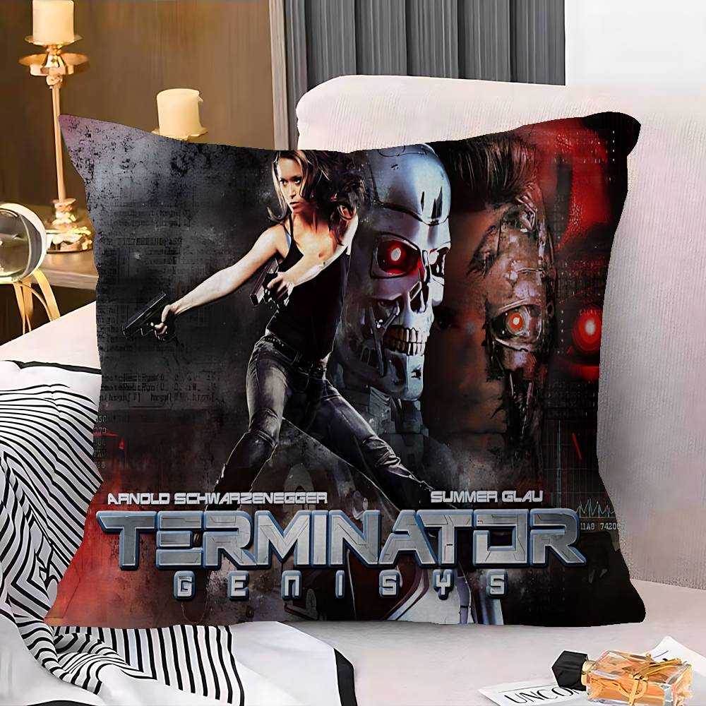 80S Movie Tv The T-Terminator Cushion Cover Car Throw Pillow Case For Sofa Car Christmas Gift 40X40Cm 45X45Cm