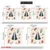 2pcs,2D Plane Printing Light Filtering Curtains Christmas Tree Snowflakes Gifts Versatile 100% Polyester (without Rod) Home