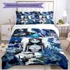3pcs Duvet Cover Set (1*Duvet Cover + 2*Pillowcase, Without Core), Corpse Bride Print Soft All‑Season Bedding Set, Home Bedroom Decor Gift