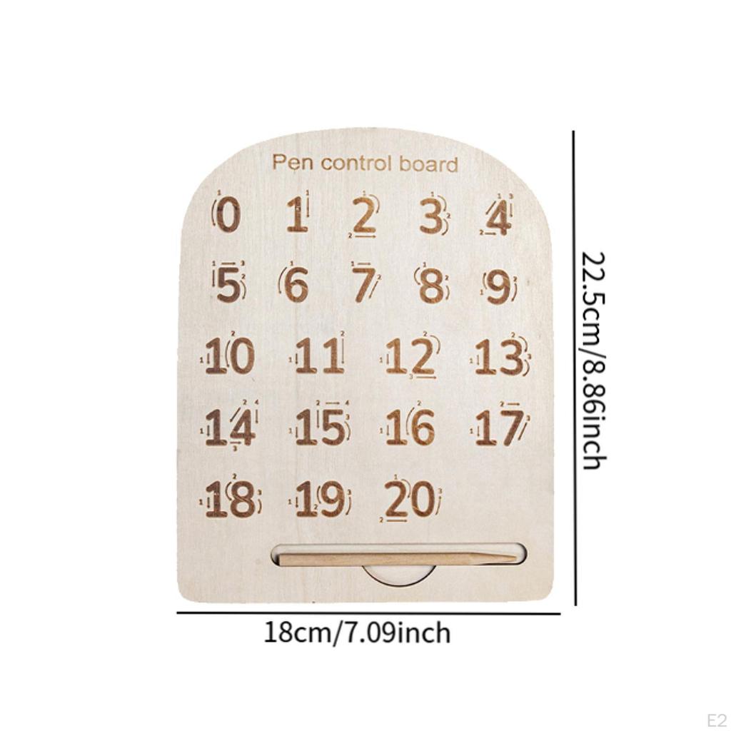 Double Sided Exercise Board Tracing Early Educational Toy with Pencil Wooden for