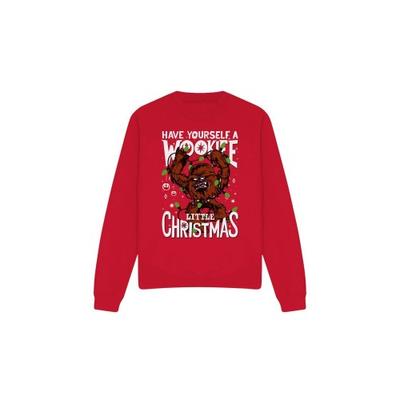 STAR WARS Unisex Adult A Wookie Little Christmas Sweatshirt