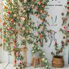 5.9 FT Artificial Rose Vine Artificial Rose Garland Fake Flower Vine for Wedding Home Party Garden Arrangement Decor