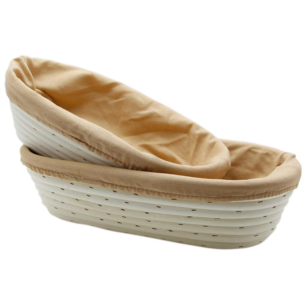Rattan Basket Bread Form 28 Cm With Cover Rising And Proofing Dough
