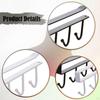 2 Coffee Cup Holders with Hooks, Hanging Rack, Iron under-Cabinet Organizer for Kitchen