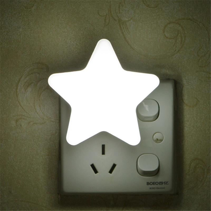 Induction Mini Star Shape Led Sensor Control Night Light For Kids Bedroom Bedside Baby Sleep Light