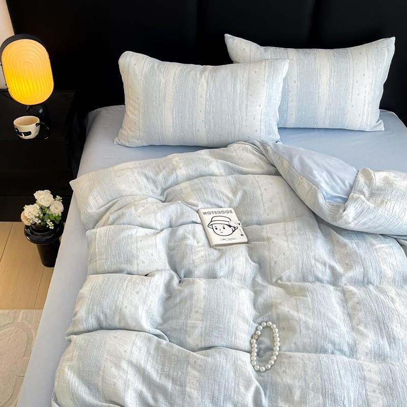 A-Class 100% Cotton 3-Layer Yarn Bedding Set Soft Breathable All Season