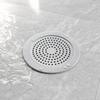 Stainless Steel Silicone Edge Shower Drain Cover Round Floor Strainer for Bathroom Balcony Kitchen Filter Mesh Lid Protector