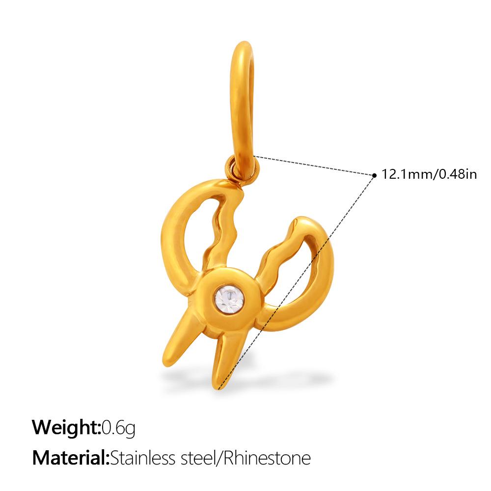 

Cross-Border Creative Pendant: Scissors Comb Shape - Light Luxury DIY Jewelry