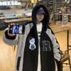 Men's Winter Lambswool Hooded Jacket: Loose, Plush, Trendy Korean Style for Couples.