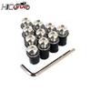 For BMW GS 1200 ADVENTURE F650GS R1200R LC F800GS G310GS 5mm 10PCS Motorcycle Windscreen Windshield Bolts Screws Nut Fastener