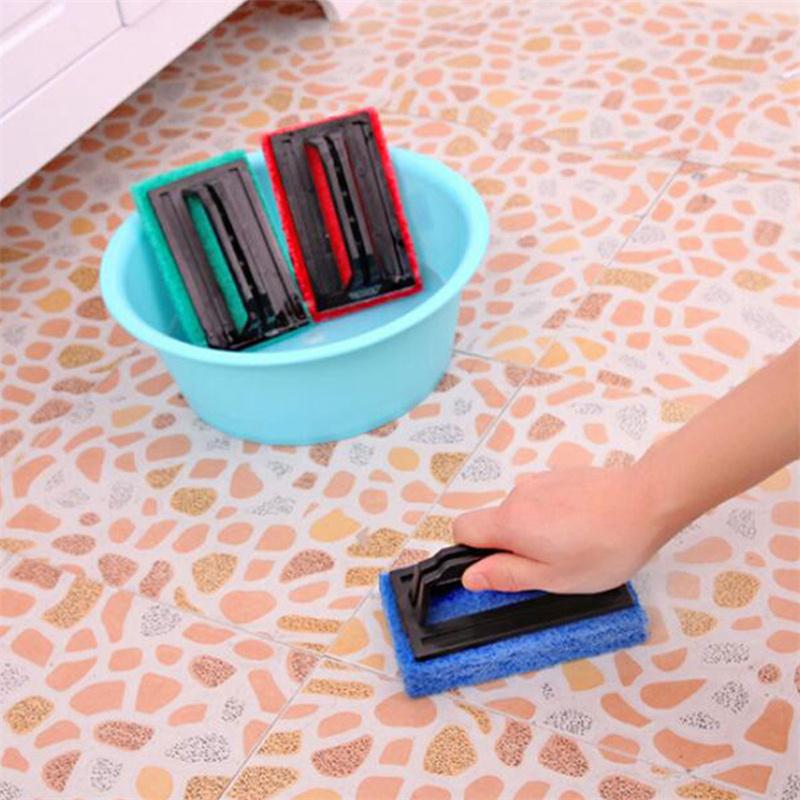 The Kitchen Decontamination Tape Handle Sponge Bottom Clean Brush Sponge Wipe