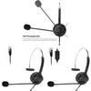 Call Center Headset With Microphone And Adjustable Ear Cushions For Office Communication