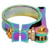 Bicycle Seatpost Clamp 41mm Bike Aluminum Alloy Quick Release Seatpost Collar for 33.9mm Seatpost Clamp Colorful
