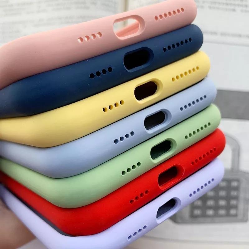 Liquid Silicone Case For iPhone 17 16 13 15 14 ProMax 12 Pro Cover for iPhone 16 17 13 11 12 14 15 Pro Max Soft Cases With Box