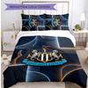 Set Lenzuola Stampato Newcastle United Football 3 Pezzi, Comodo Set Copripiumino per Camera da Letto Amico della Pelle