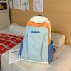 Schoolbag large-capacity contrasting color student schoolbag 1011 winter new trendy Korean version fashion travel lightweight high-value backpack