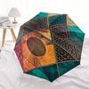 1pc Abstract Patterns Automatic Open/close Folding Compact Umbrella, 8 Rib Sturdy Canopy, Lightweight Portable, Everyday Use, Gift,,129