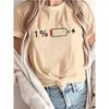 Graphic Casual 1 Battery Print Tshirt Unisex Spring Summer Short Sleeve T Shirt Unisexs Korean Style Tshirt Tops Tees Clothes
