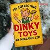 DinoDieCast Vintage Metal Tin Sign, Retro Rustic Dinosaur Wall Decor, Funny I'm Collecting Dinks 2D Flat Art for Home Office