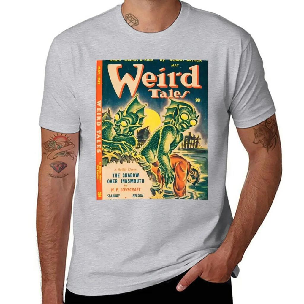 Weird Tales T-Shirt tops customizeds Blouse mens cotton t shirts