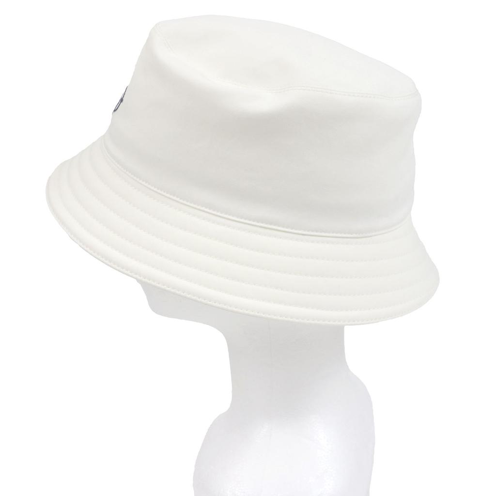 Excellent HERMES Hat Harper Emile Hermes Bucket White Cotton Mens 58 Used