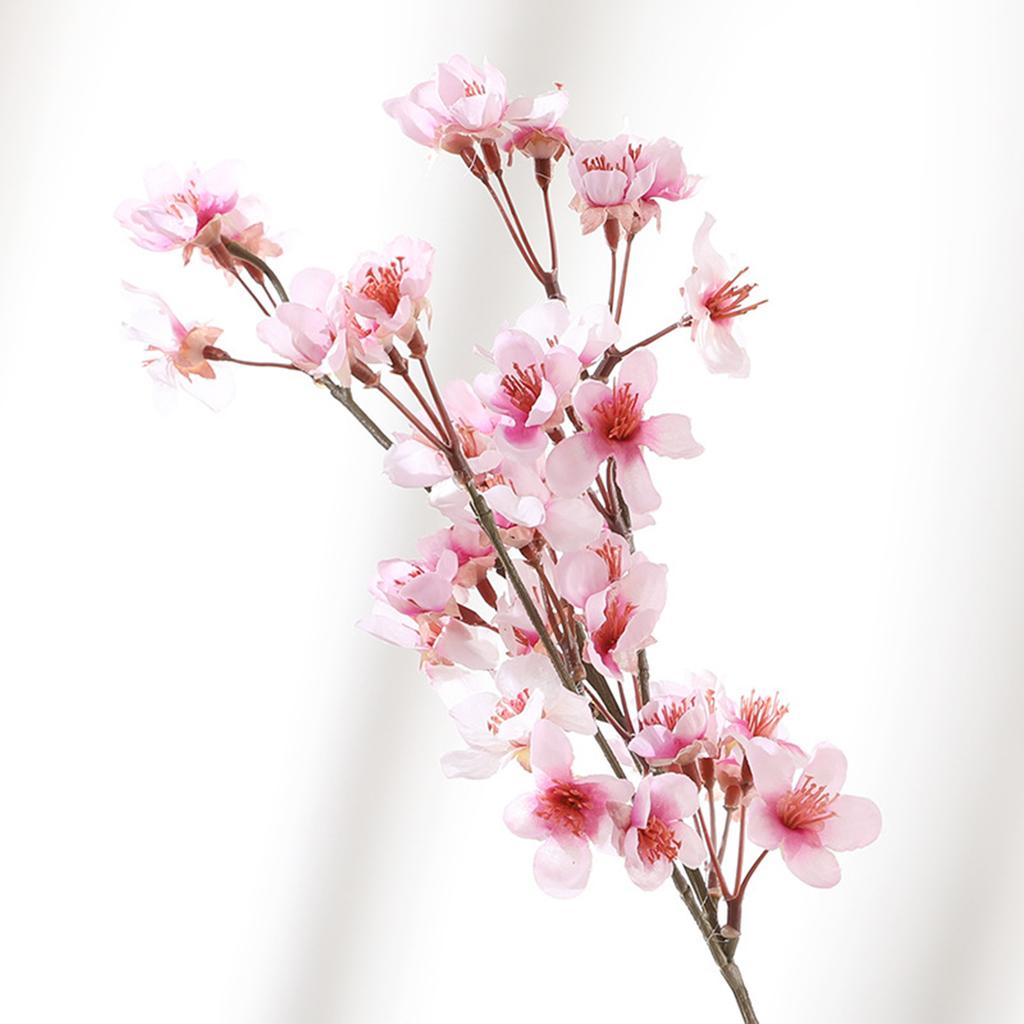 Simulation Flower Peach Blossom Artificial Decorative Blossom Flower for Home Indoor Outdoor Decor