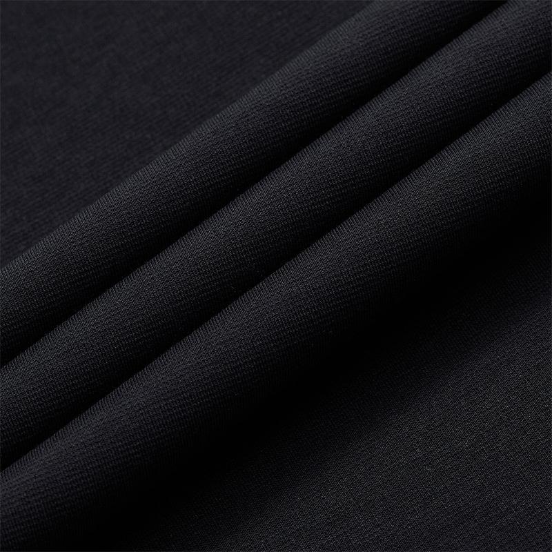 Fila Fusion Culture Minimalist Fashion Color Block Polo Short Sleeve Dress Women Dresses Black T11W432308FBK