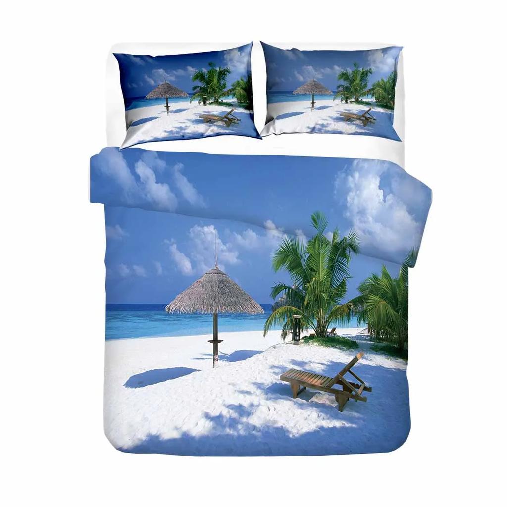 Strand/Strandurlaub Bettwäsche Bettwäsche Bezug Winter Dicke Bettdeckenbezug Sets Einfache Heimtextilien Bettbezug Set Hohe Qualität Weich