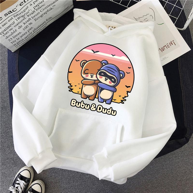2024 Damen Herren Gothic Streetwear Kawaii Vintage Cartoon Sweatshirts Lustige Grafik Kapuzenpullover Bubu Dudu Y2k Print Hoodies Kleidung