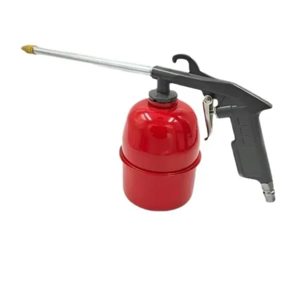 Zinc Alloy Pneumatic Car Engine Cleaning Tool Red Pot Gray Engine Oil Channel Cleaning Tool Water Vapor Boosted Cleaning