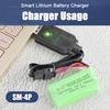 מטען USB לסוללת ליתיום 7.4V 1000mA מטען לרחפן לטעינה מהירה כבל טעינה נייד לסוללת צעצוע עם מחוון