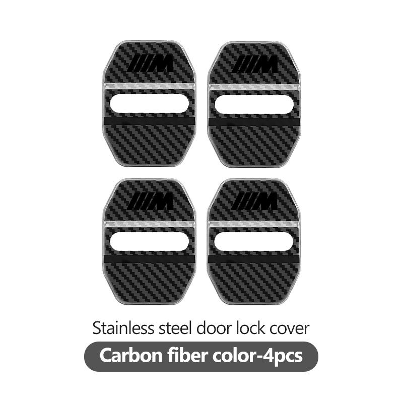 4pcs Car Car Door Lock Cover Stainless Steel Protection Case For BMW M 1 3 4 5 6 7 Series X1 X3 X4 X5 G20 G38 F48 E36 E39