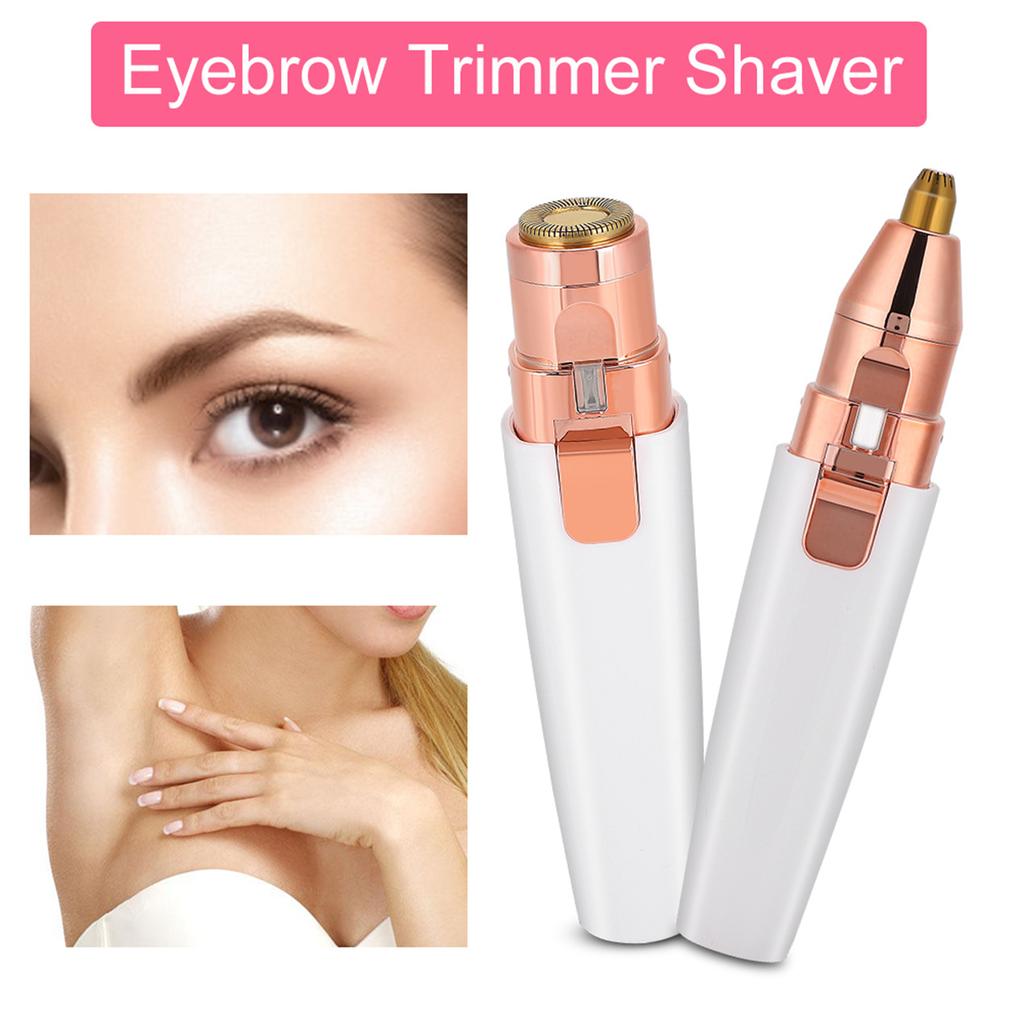 Portable USB Lipstick Shaver Electric Eyebrow Remover Facial Hair Trimmer Shaving Tool