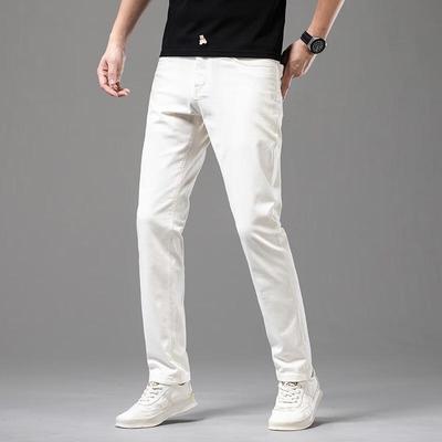 Yiliteng Men's High-Stretch Straight-Leg Denim Jeans