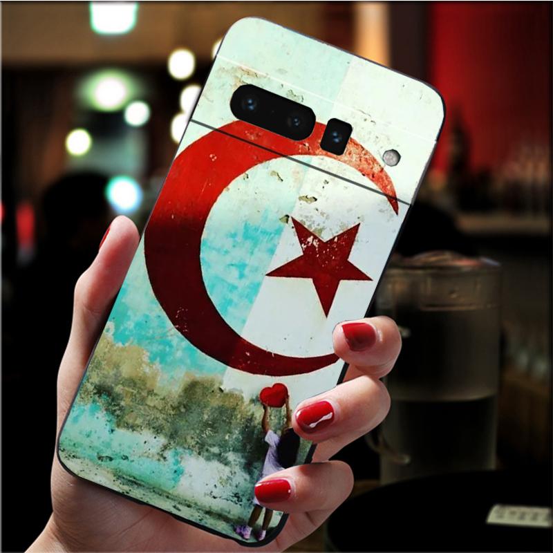 Etui na telefon dla Google Pixel 7 Pro 7 6A 6 Pro 5A 4A 3A Pixel 4 XL Pixel 5 6 4 3 XL 3A XL 2 XL Etui z flagą Algierii Funda
