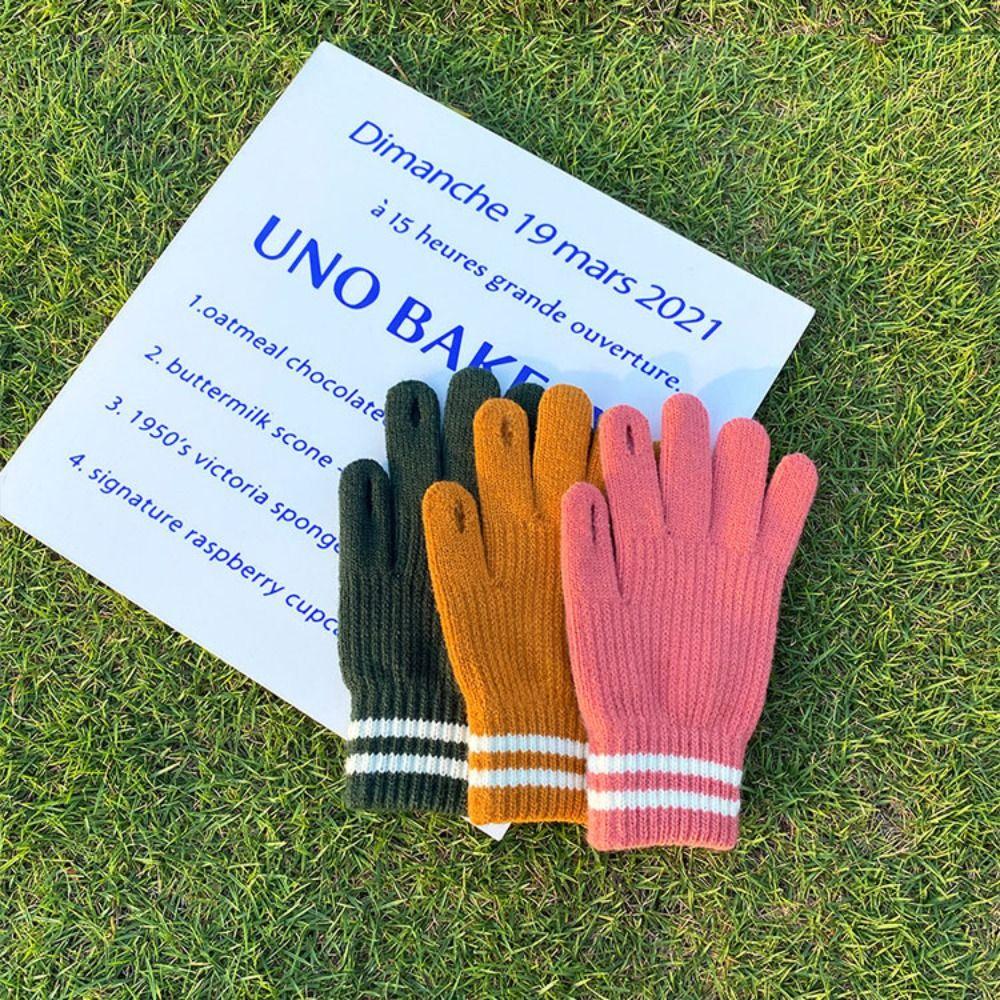 Gloves Women Gloves Winter Wool Mittens  Gloves Knitted Cashmere Gloves Female Gloves