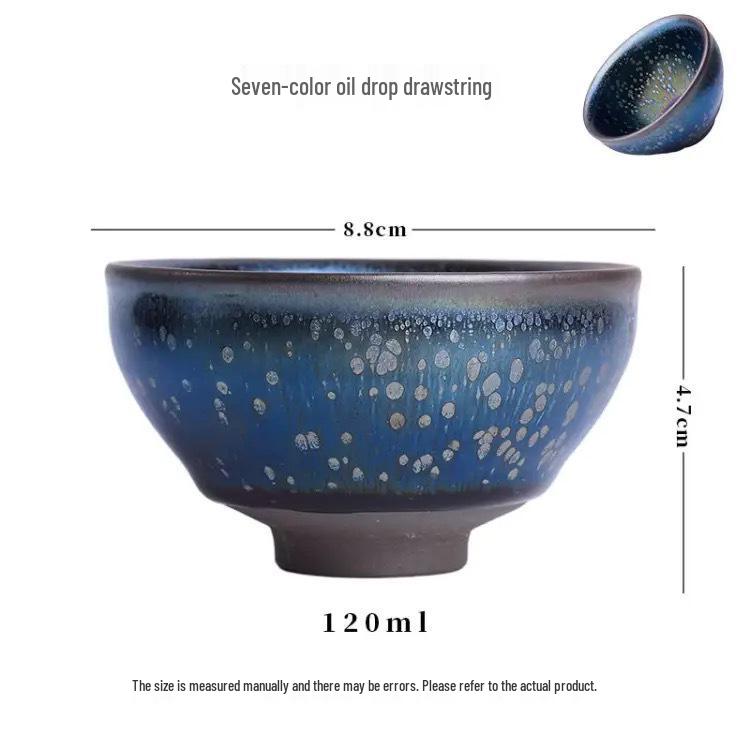 

Jianyang Jianzhan Seven-Color Oil Spot Master Teacup Set