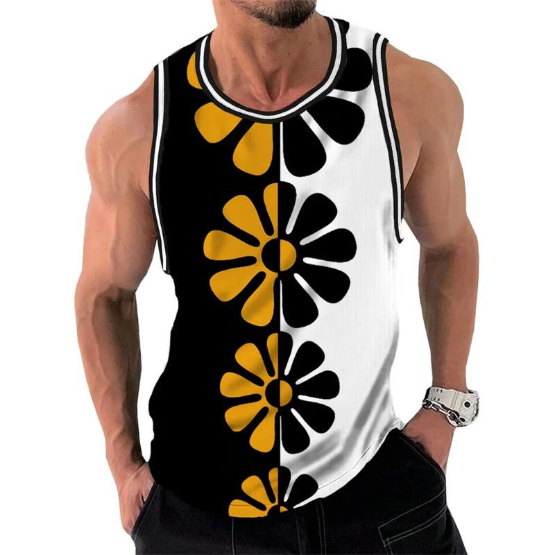 Canotta casual da uomo con scollo rotondo e comoda