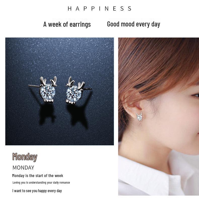 S925 Silber Ohrstecker Geschenkset für Sie - Perfekt für Weihnachten, Geburtstag oder einen besonderen Anlass