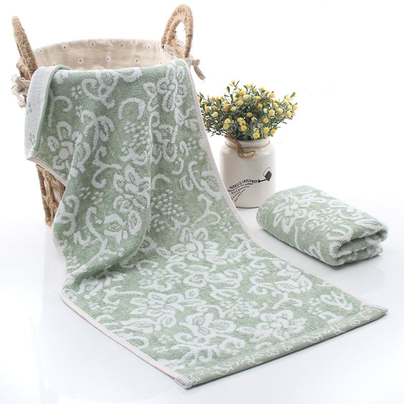 Serviette pour enfants en fibre de bambou non torsadée Jacquard Serviette de toilette pour le visage absorbante et douce pour enfants