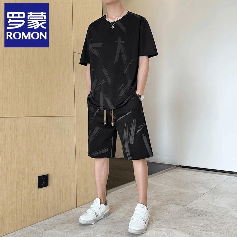 Luomeng Men s Ice Silk Casual Sports Set L