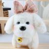 Bow Dog Bell Cute Plush Doll Keychain For Bag Decoration And Gift Collectors