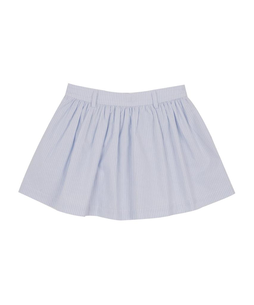 Hardcore Happiness Striped Button Mini Skirt_Blue