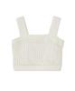 Emi Mesh Knit Bare OWHT Women's Top, 13WNT252038,