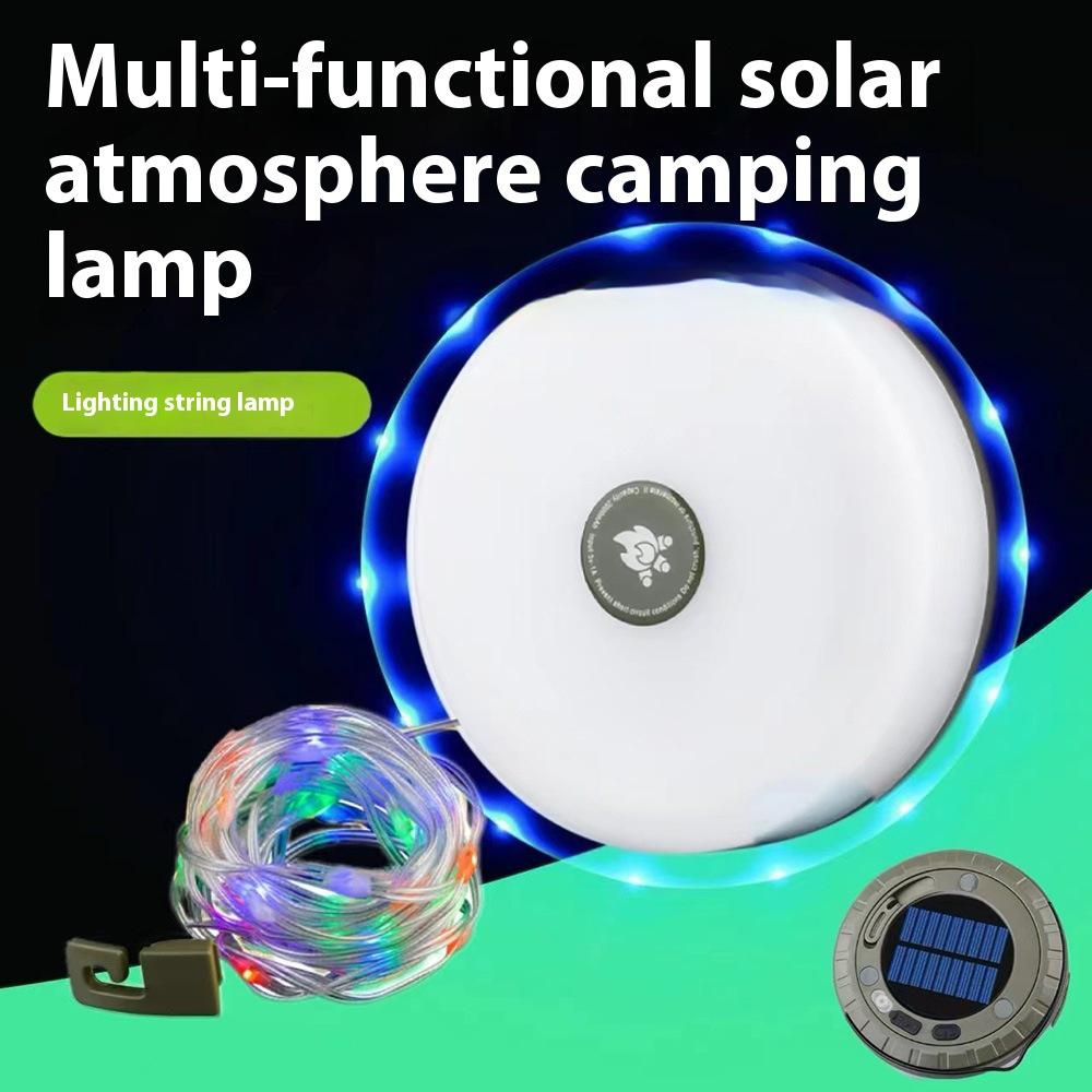 Multifunctional Solar Camping String Lights: Colorful Festival & Atmosphere Tent Lighting