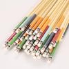 Japanese Five-Color Bamboo Chopsticks with Panda Design for Home and Hotel Use