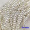 High-Gloss ABS Imitation Pearl Beads: Off-White, Pure White, Straight-Hole for DIY Jewelry