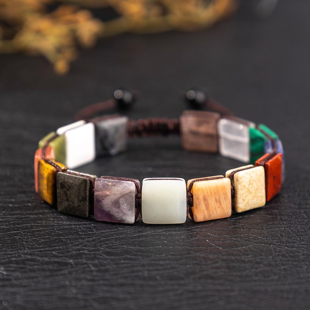 Crystal bracelet, natural amethyst bead, bracelet, natural stone, adjustable wristband,Christmas gift, Valentine's Day gift, girlfriend gift