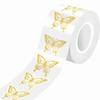 Gold Foil Butterfly Stickers Golden Decorative Stickers Stationery Gift Stickers  Envelope Sealing