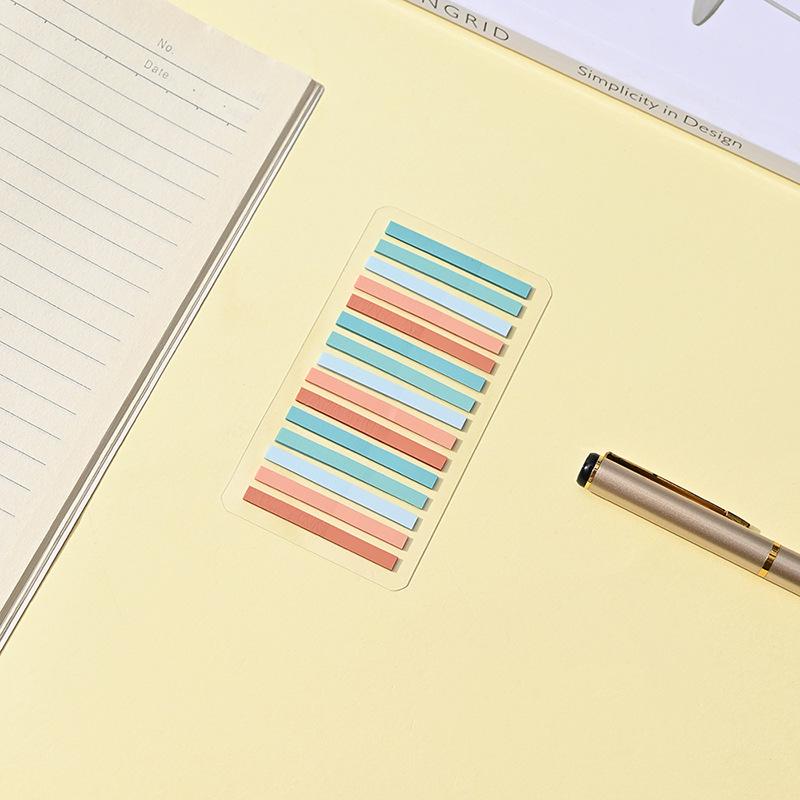 200 Sheets Morandi Transparent Fluorescent Index Tabs Pet Arrow Flags Sticky Note For Page Marker Planner Stickers Office School